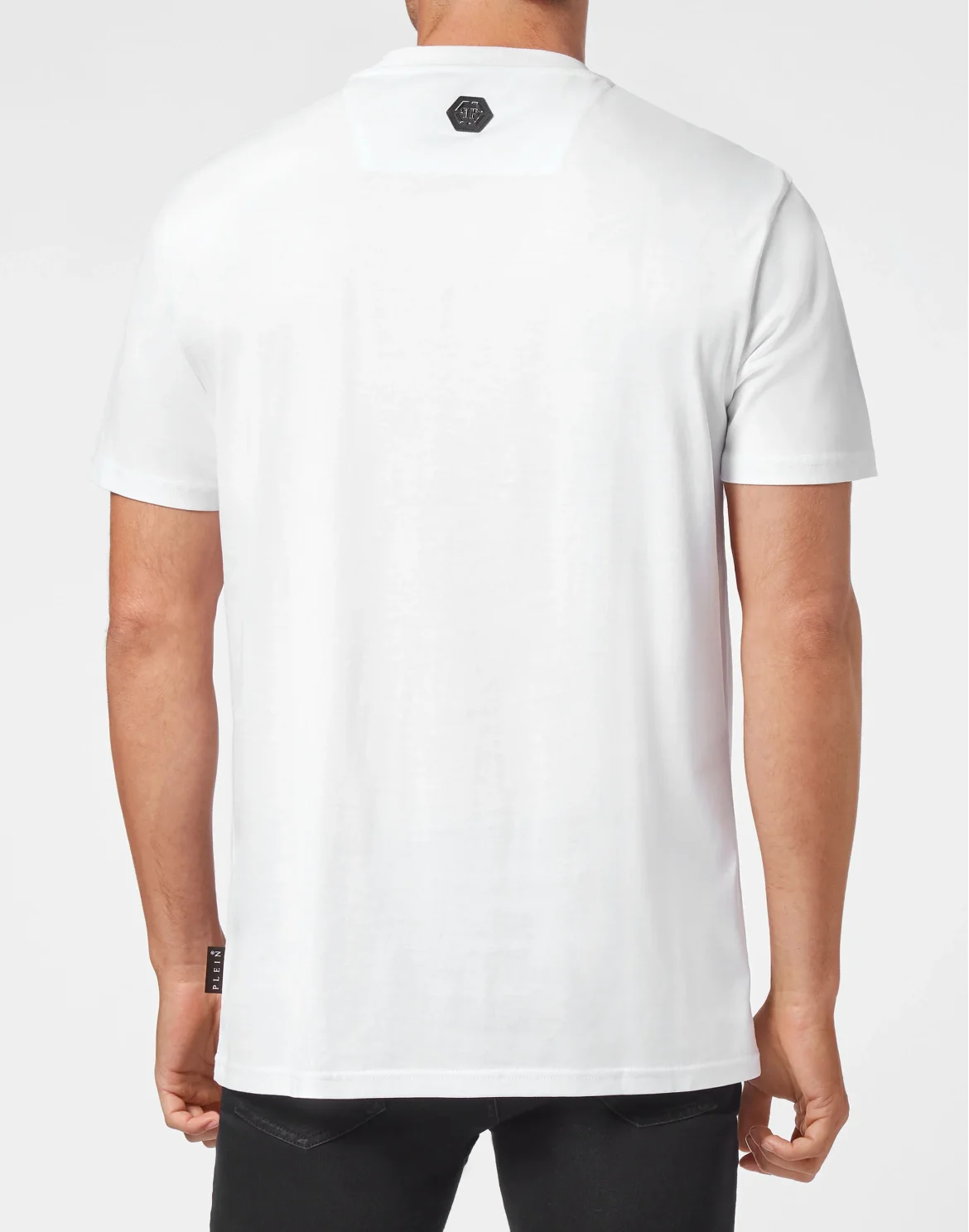 T-shirt Round Neck SS Skull with Crystals, цвет: Белый