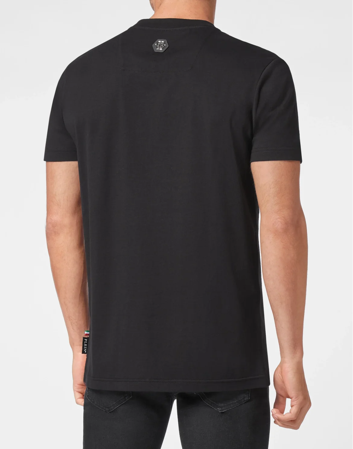 T-shirt Round Neck Skull, цвет: Черный