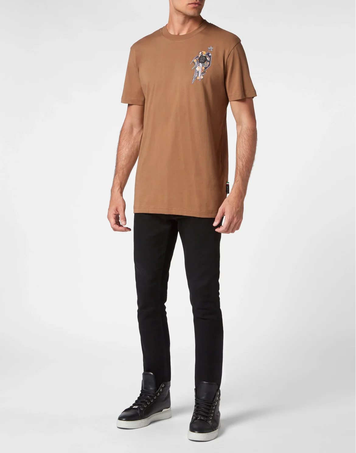 T-shirt Round Neck Dark Romance, цвет: Коричневый