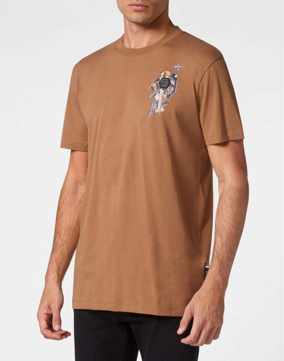 T-shirt Round Neck Dark Romance, цвет: Коричневый