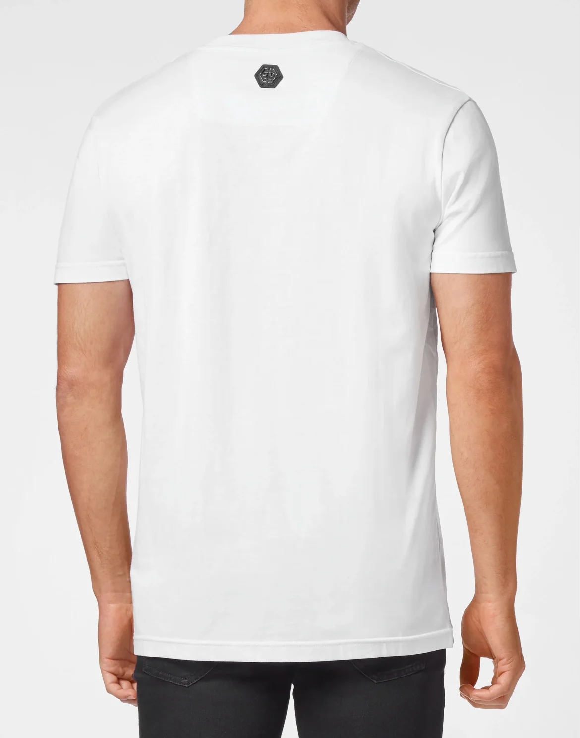 T-shirt Round Neck Skull, цвет: Белый