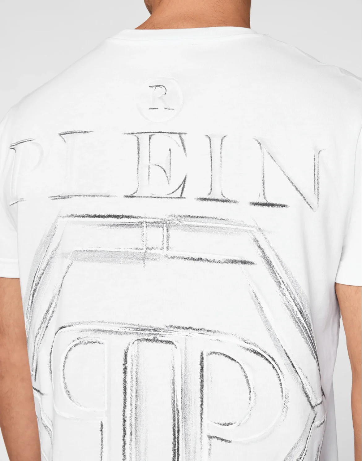 T-shirt Round Neck Hexagon, цвет: Белый