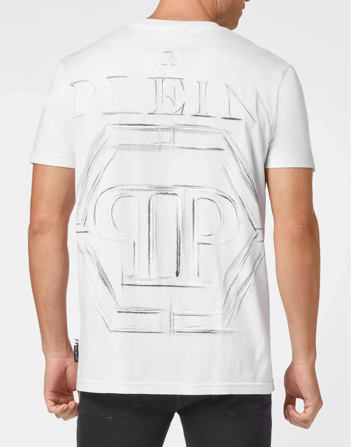 T-shirt Round Neck Hexagon, цвет: Белый