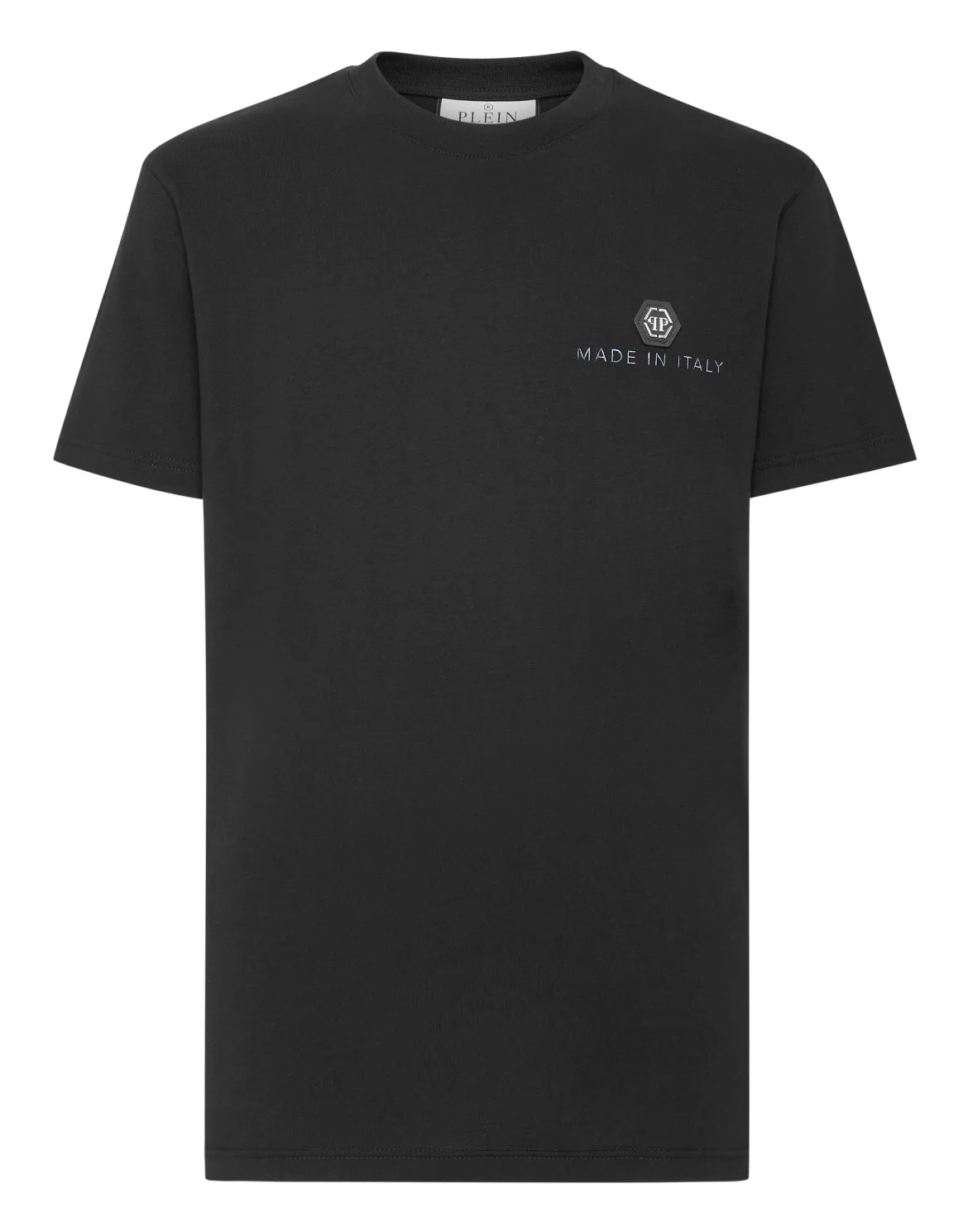 T-shirt Round Neck Hexagon, цвет: Черный