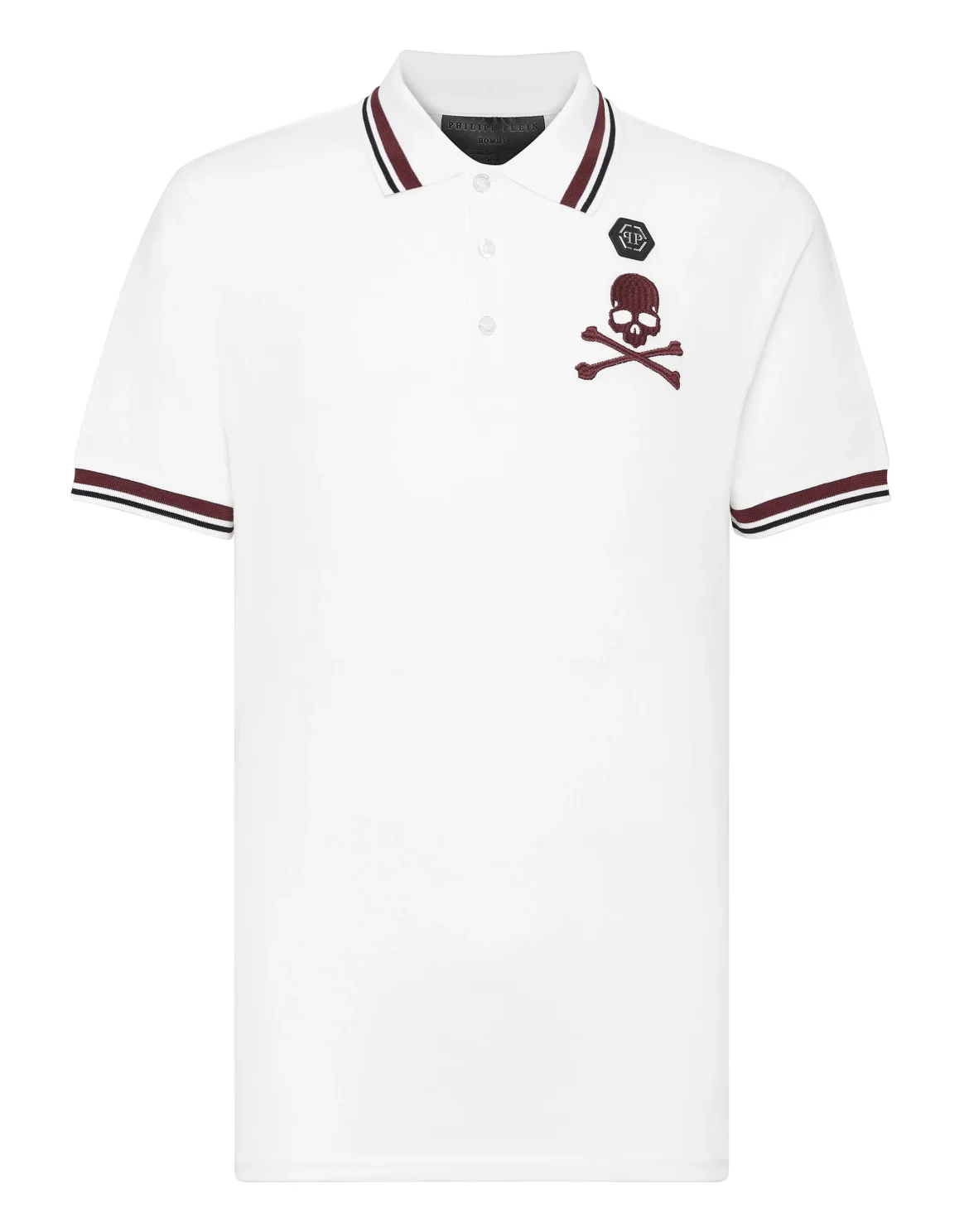 Slim Fit Polo shirt SS Skull&Bones, цвет: Белый