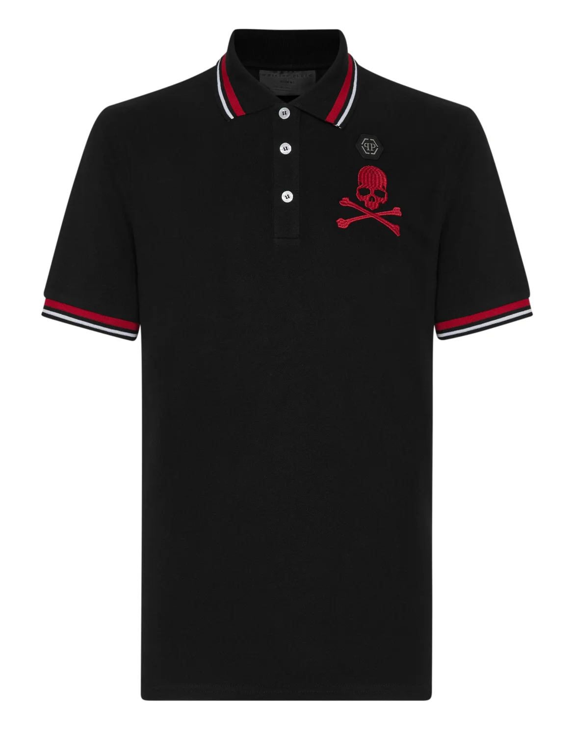Slim Fit Polo shirt SS Skull&Bones, цвет: Черный