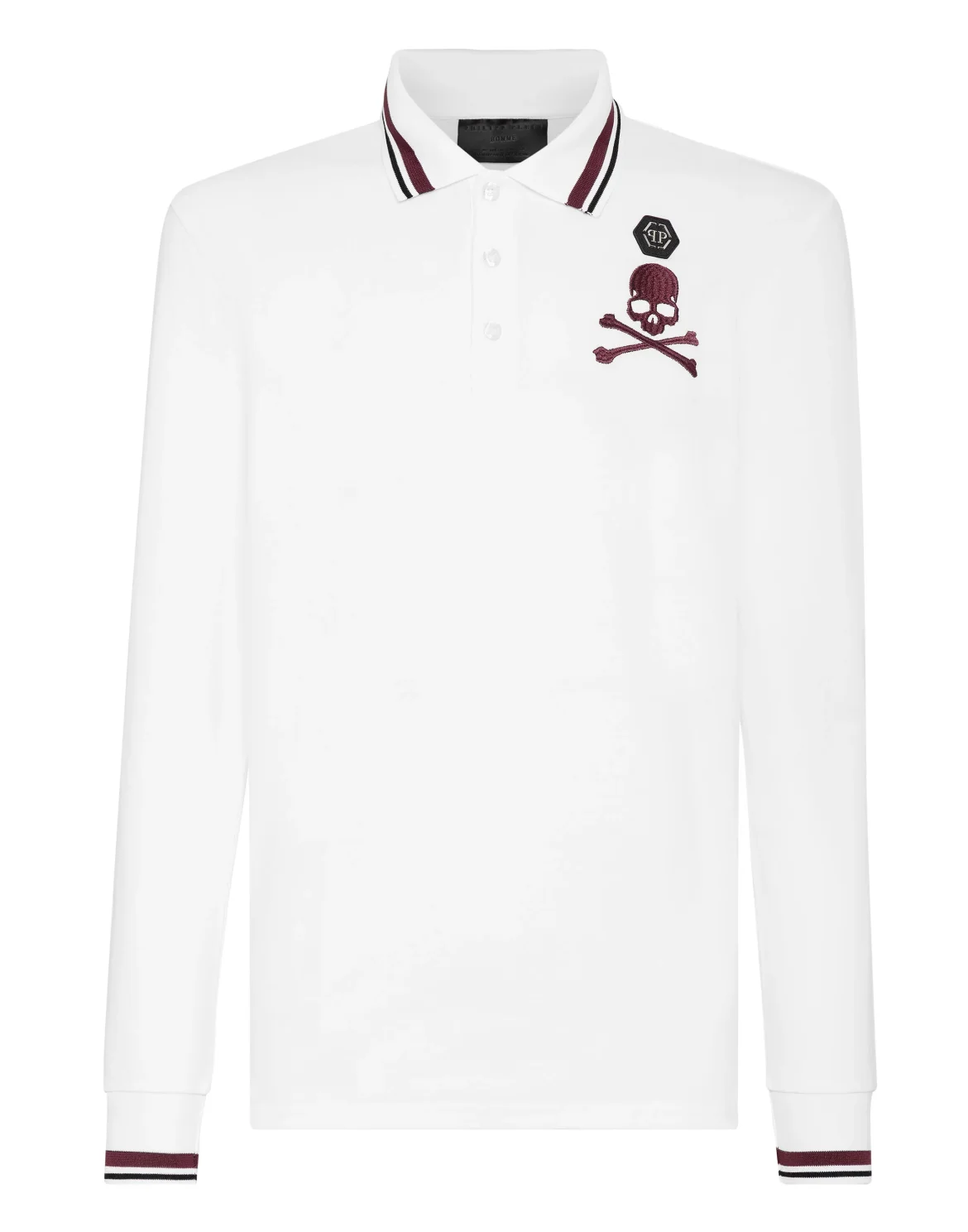 Polo shirt LS Skull&Bones, цвет: Белый