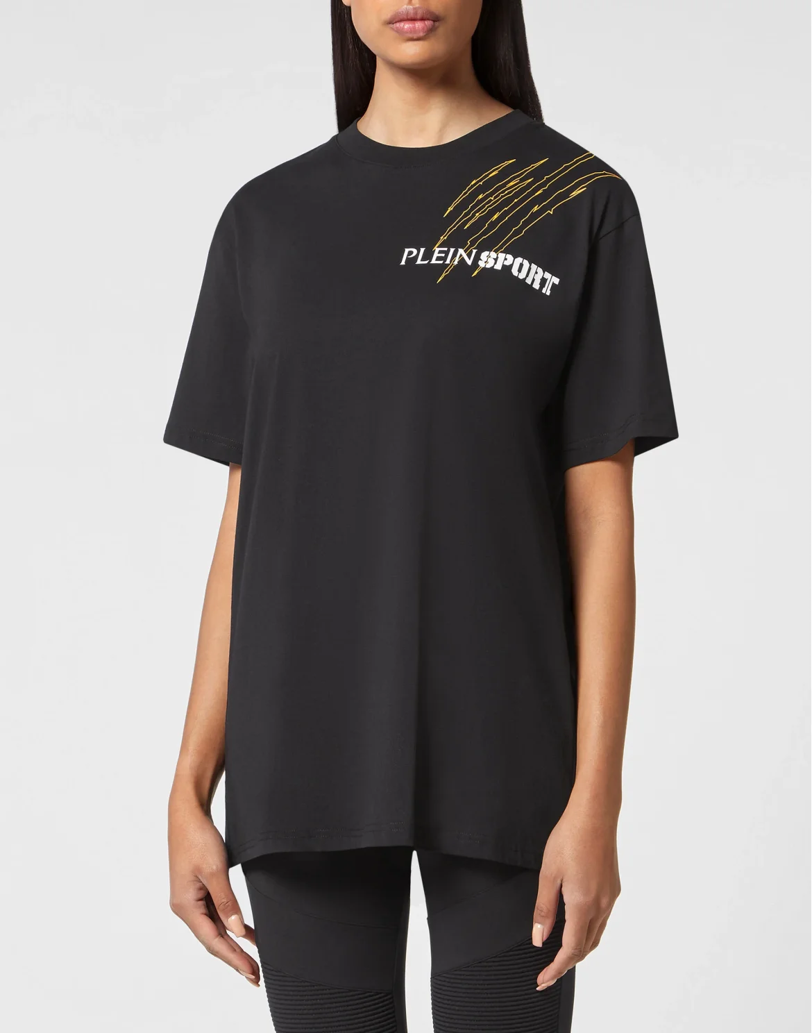 T-shirt Round Neck SS Scratch, цвет: Черный