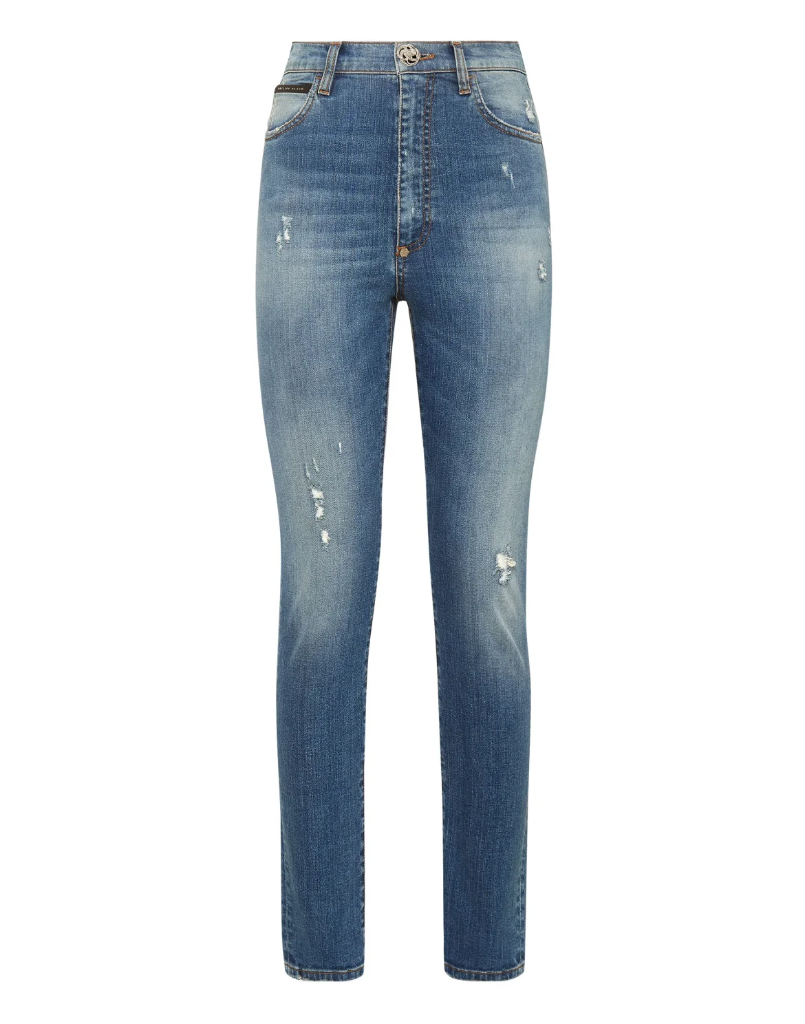 Denim Super High Waist Jegging Dragon, цвет: Синий