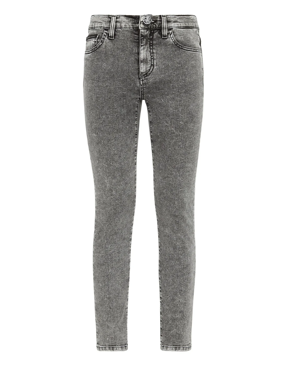 Denim Trousers Regular skinny, цвет: Серый
