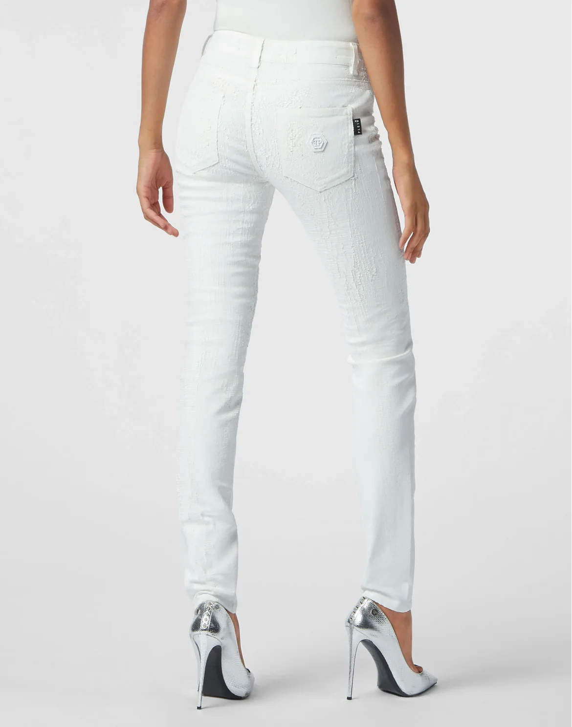Denim Jeggings Hexagon, цвет: Белый