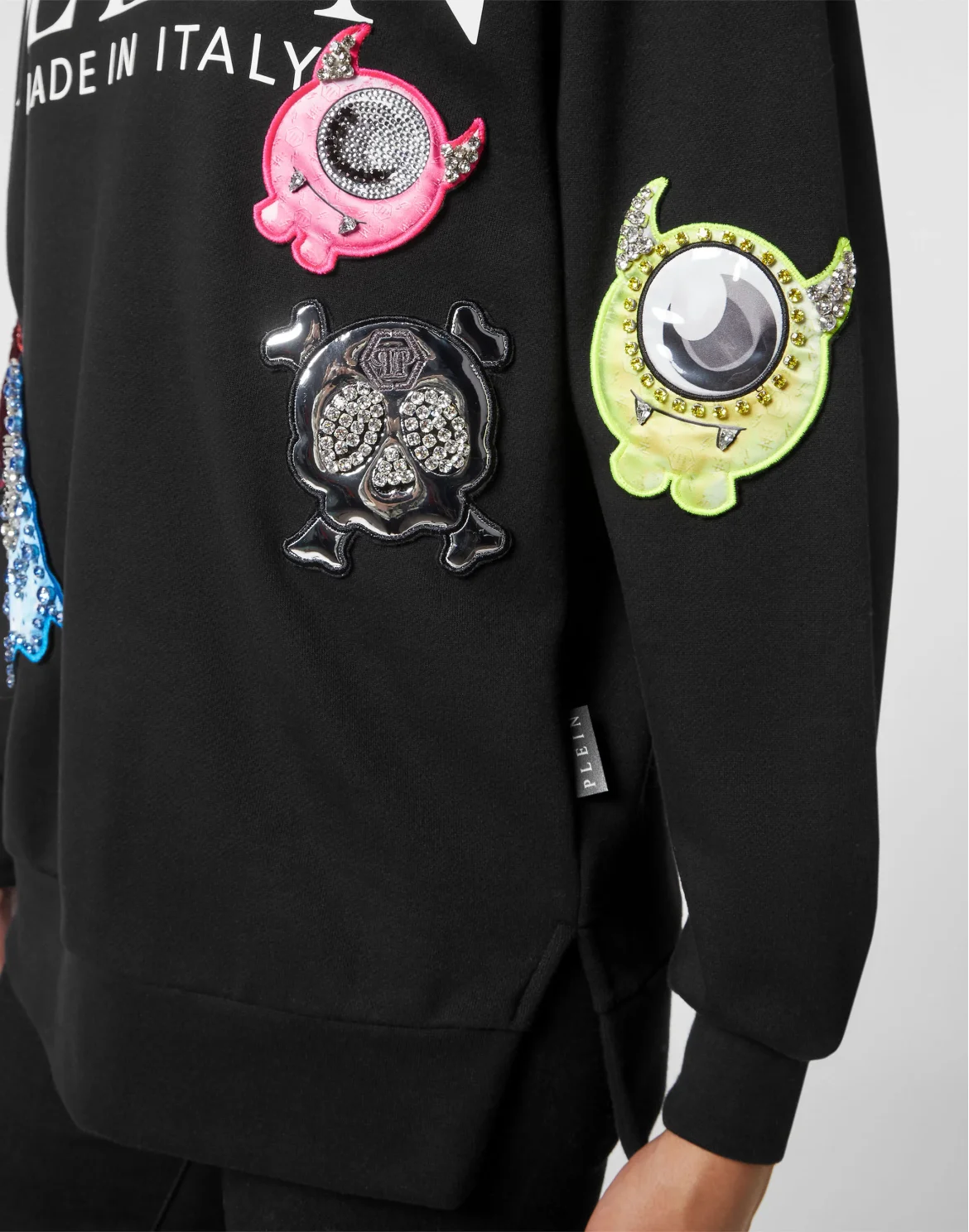Roundneck Pullover Monsters with Crystals, цвет: Мультиколор