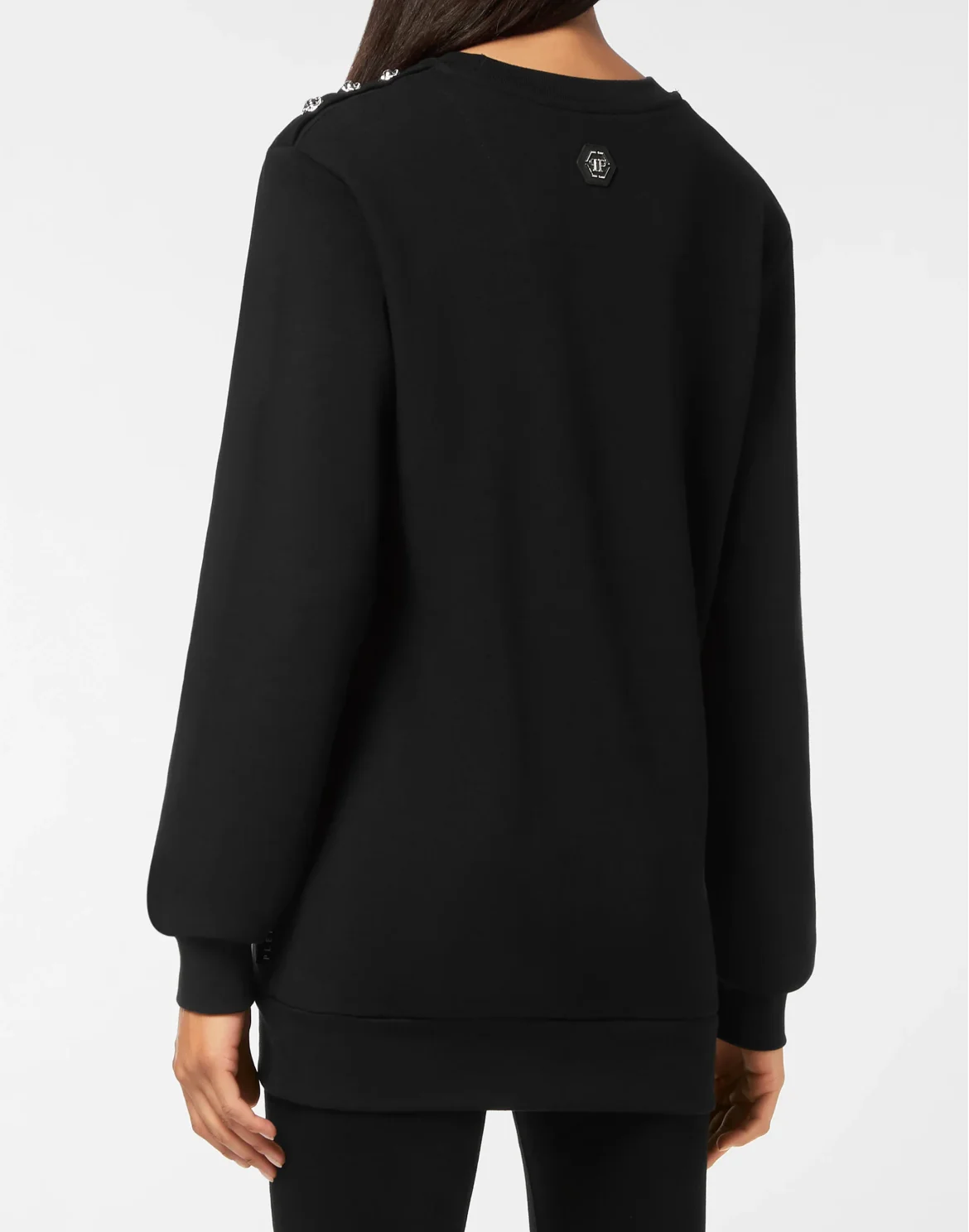 Sweatshirt Roundneck Oversize Skull, цвет: Черный