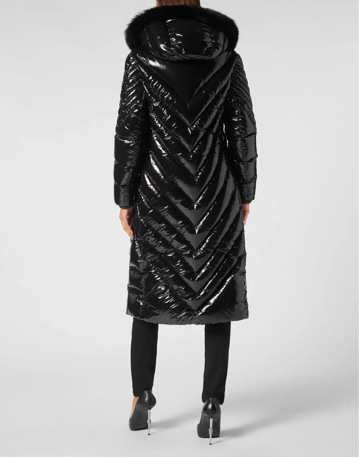 Long Down Jacket, цвет: Черный