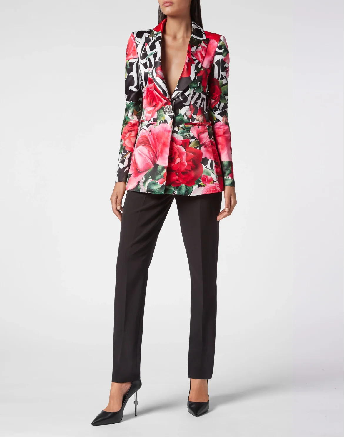 Double-Breasted Blazer Dark Romance, цвет: Черный