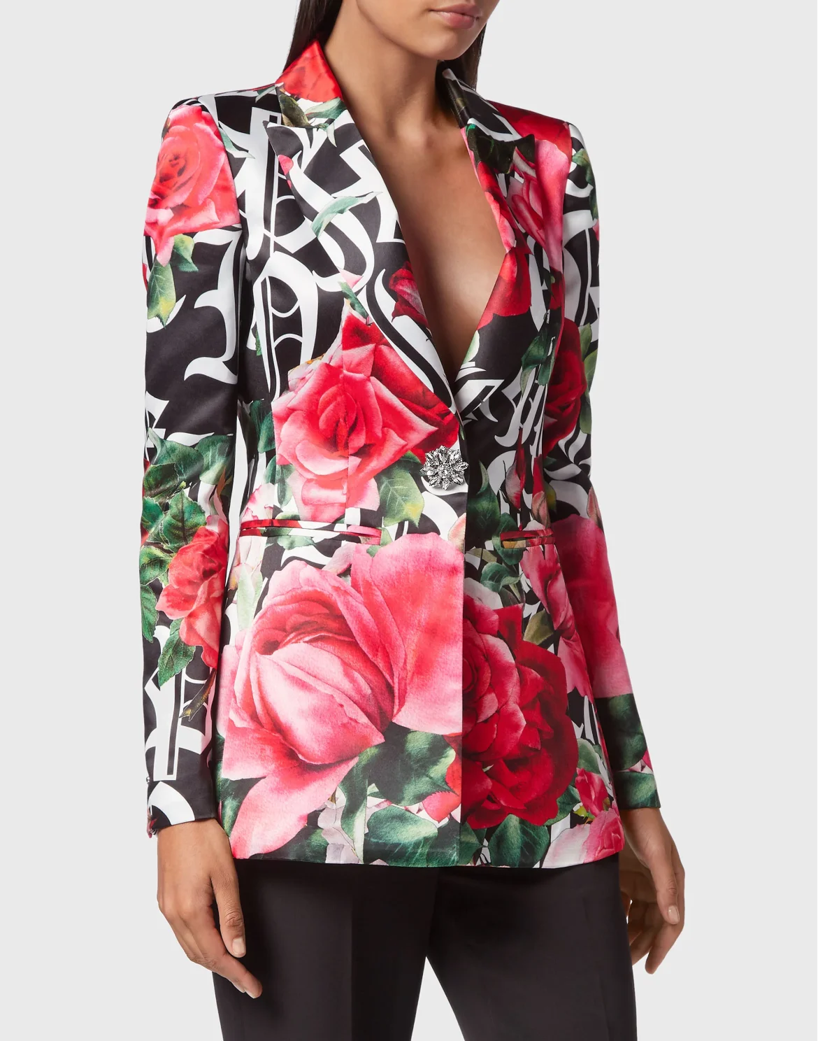 Double-Breasted Blazer Dark Romance, цвет: Черный