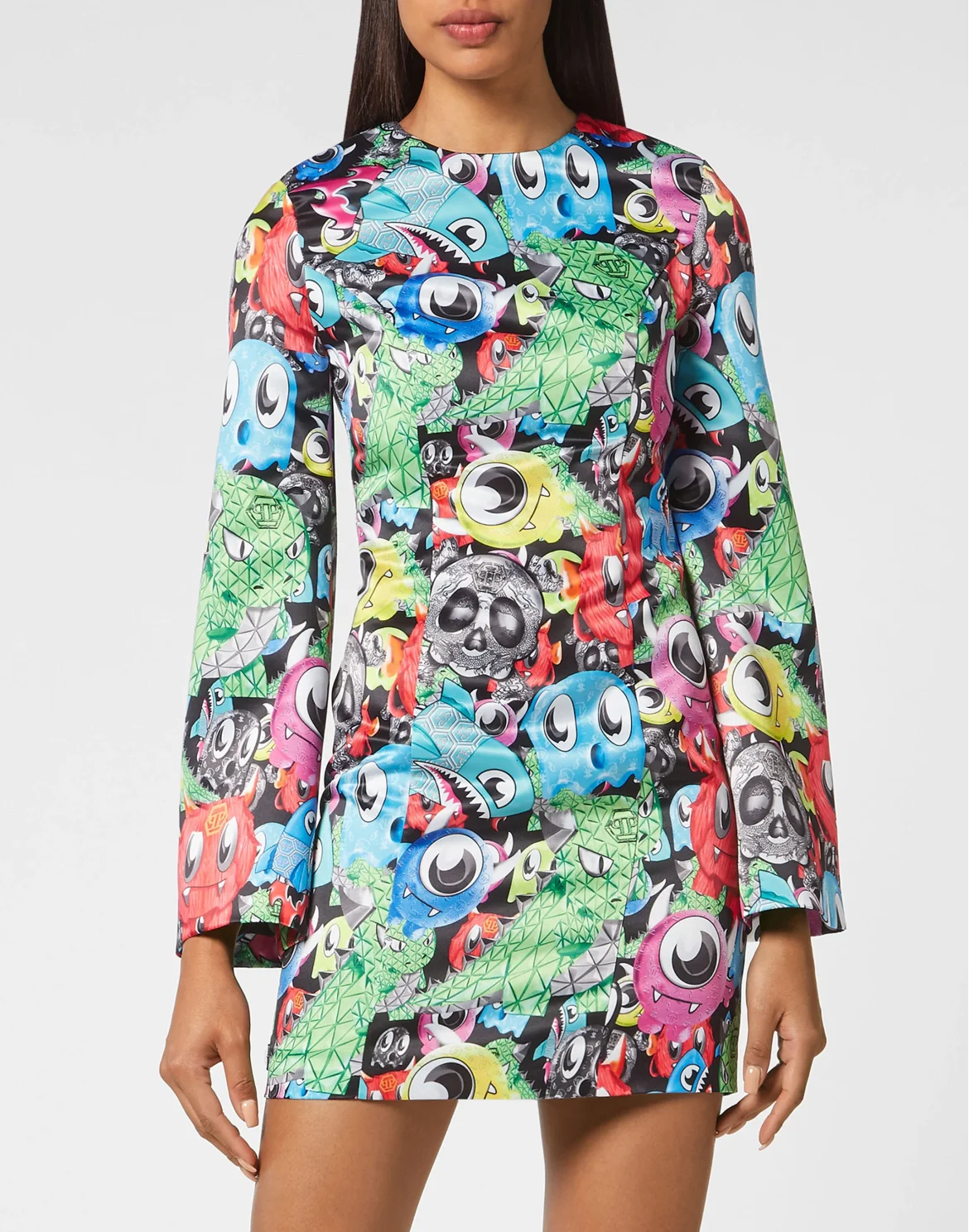 Mini Dress LS Monsters, цвет: Мультиколор