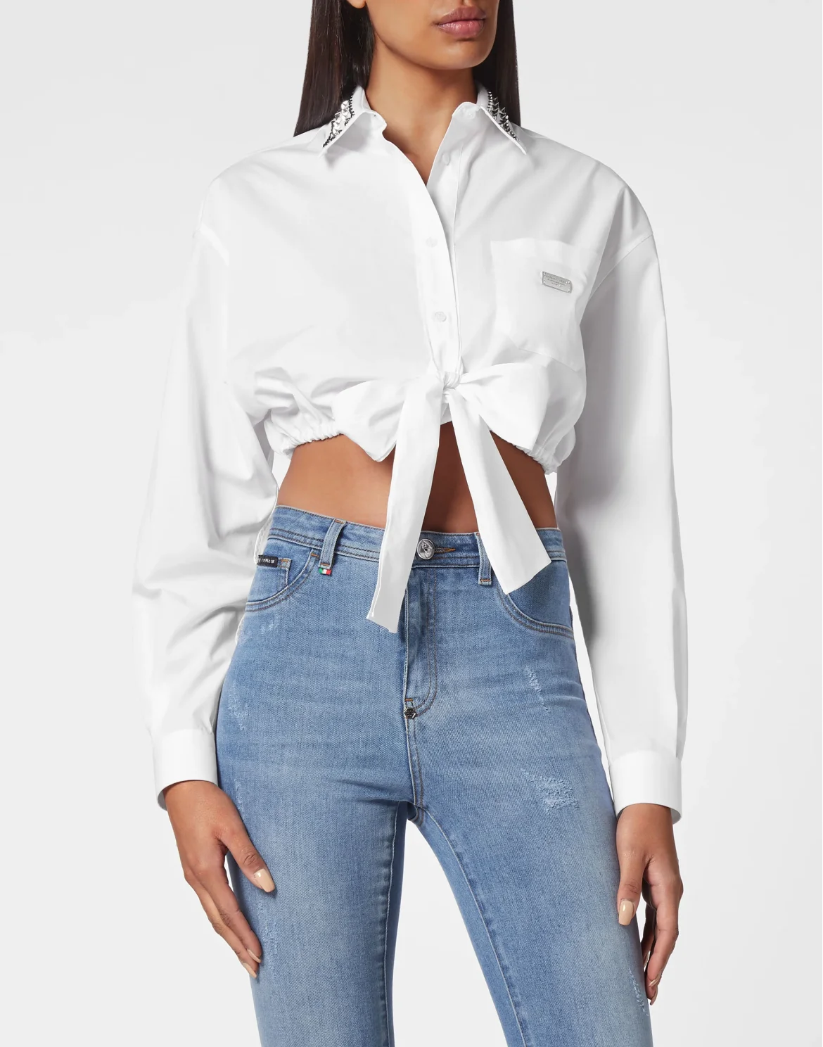 Crop Shirt, цвет: Белый