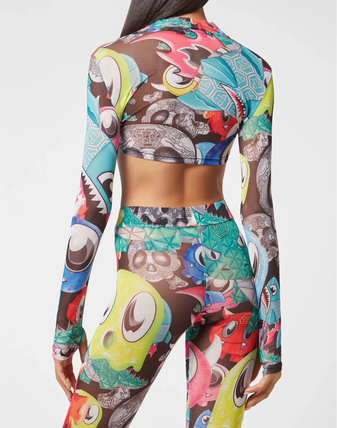 T-shirt Round Neck LS Monsters, цвет: Мультиколор