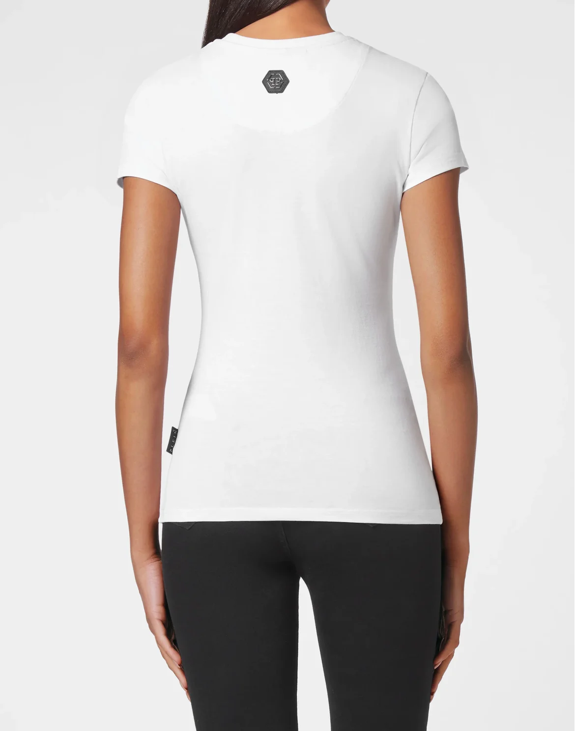 T-shirt Round Neck SS Sexy Pure Fit with Crystals, цвет: Белый