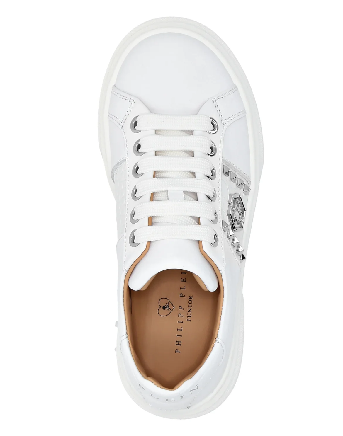 LEATHER LO-TOP SNEAKERS THE PLEIN ORIGINAL, цвет: Белый