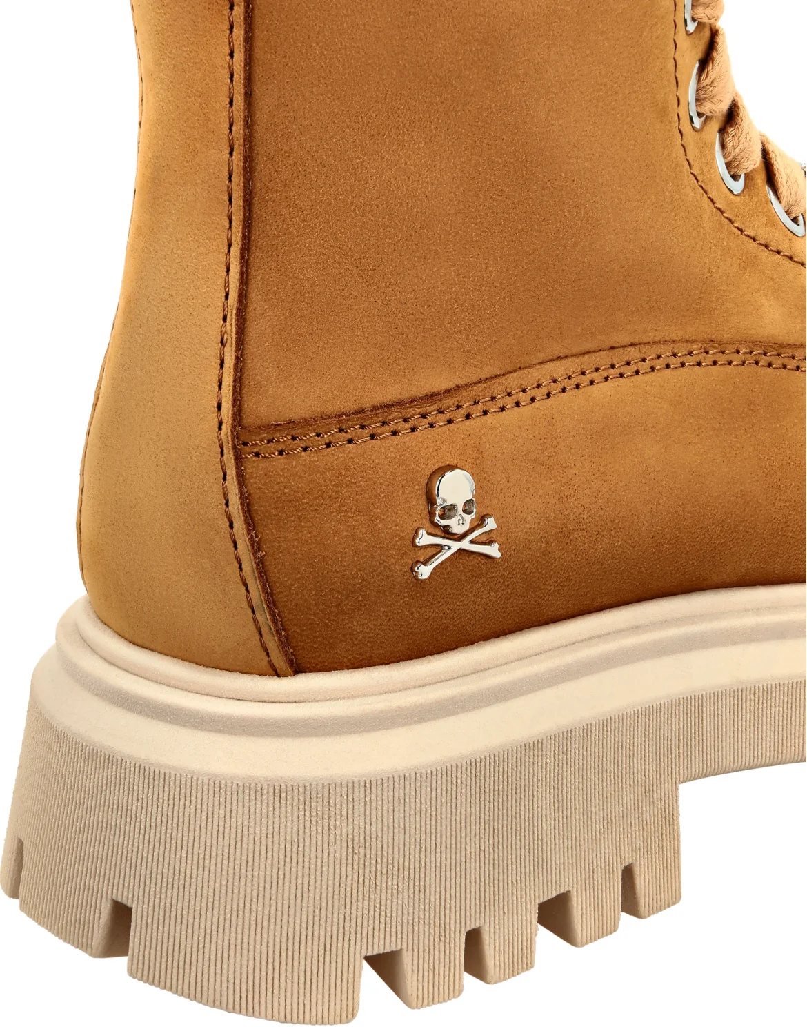 NABUK BOOTS RHINESTONE LACE UP, цвет: Коричневый