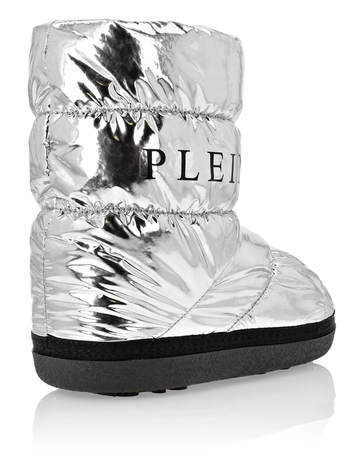 SNOW BOOTS PLEIN PRINT, цвет: Серебристый