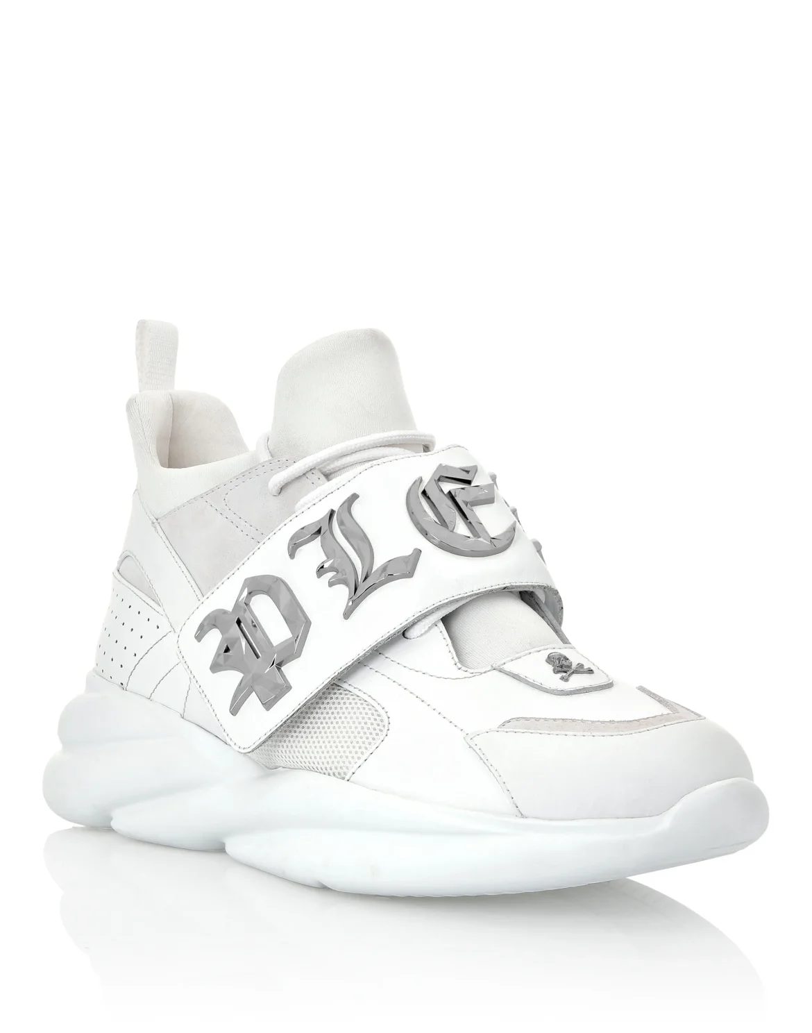 RUNNER SNEAKERS GOTHIC PLEIN, цвет: Белый