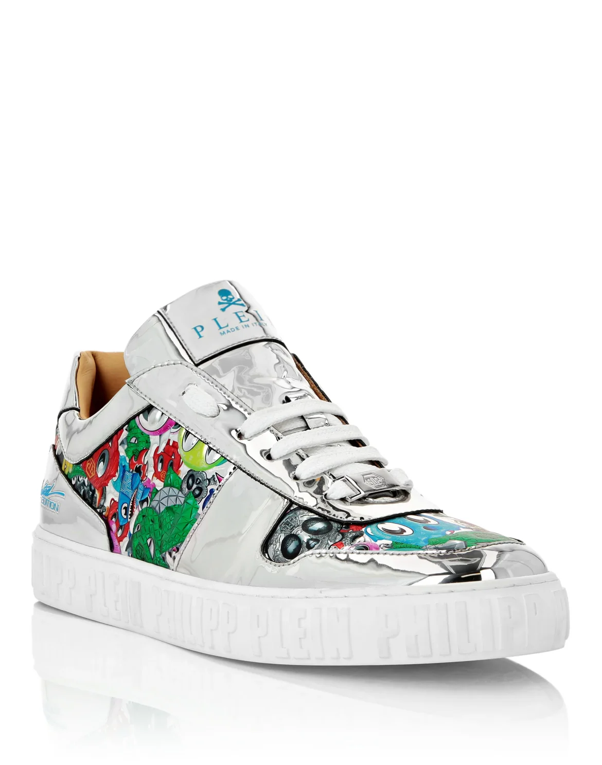 Lo-Top Sneakers Lil’ Monsters Gang, цвет: Серебристый