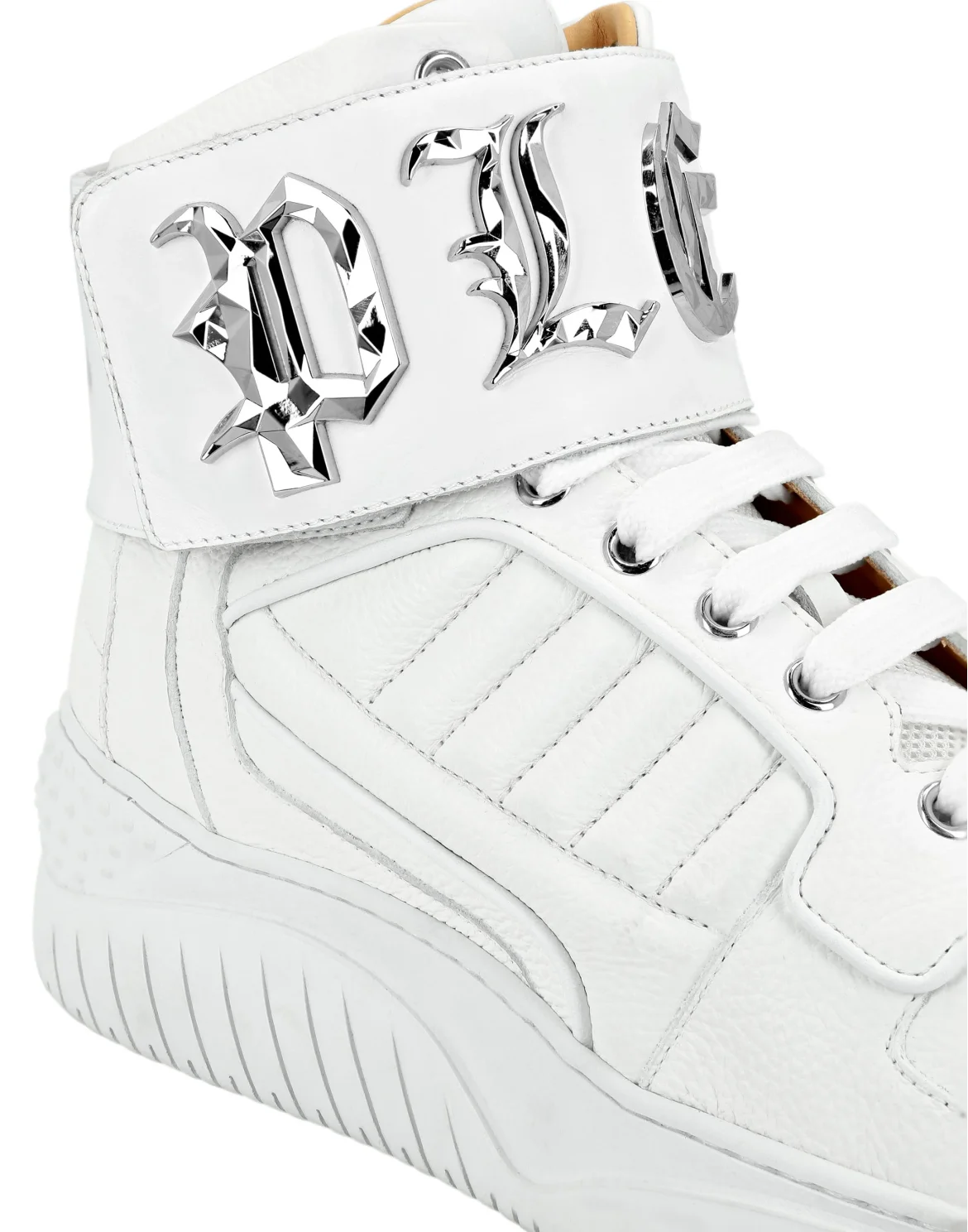 HI-TOP SNEAKERS GOTHIC PLEIN, цвет: Белый
