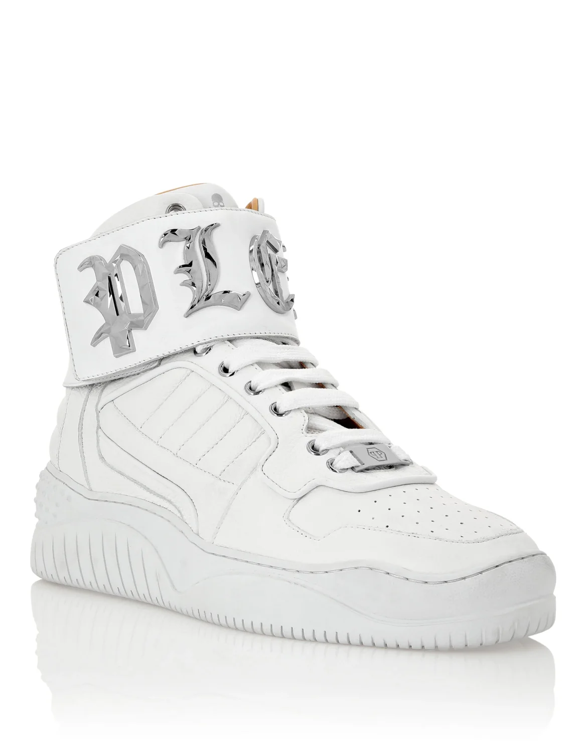 HI-TOP SNEAKERS GOTHIC PLEIN, цвет: Белый