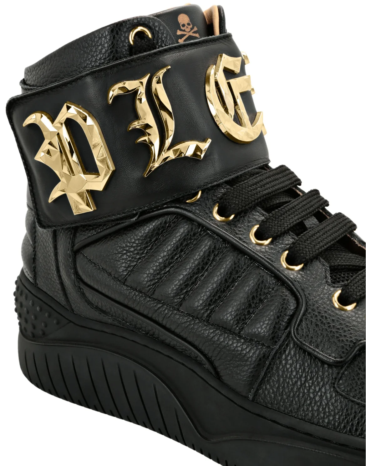HI-TOP SNEAKERS GOTHIC PLEIN, цвет: Черный