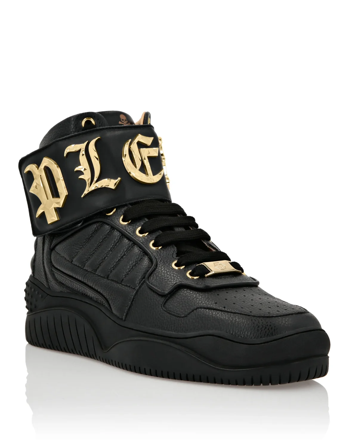 HI-TOP SNEAKERS GOTHIC PLEIN, цвет: Черный