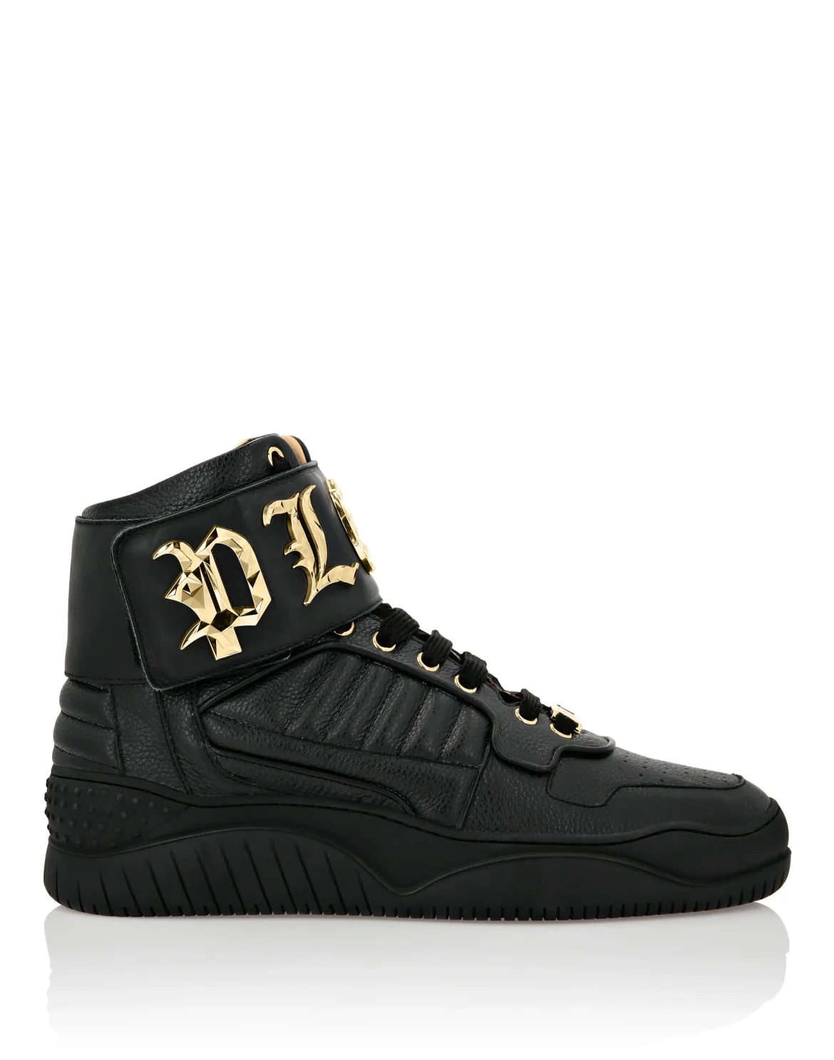 HI-TOP SNEAKERS GOTHIC PLEIN, цвет: Черный
