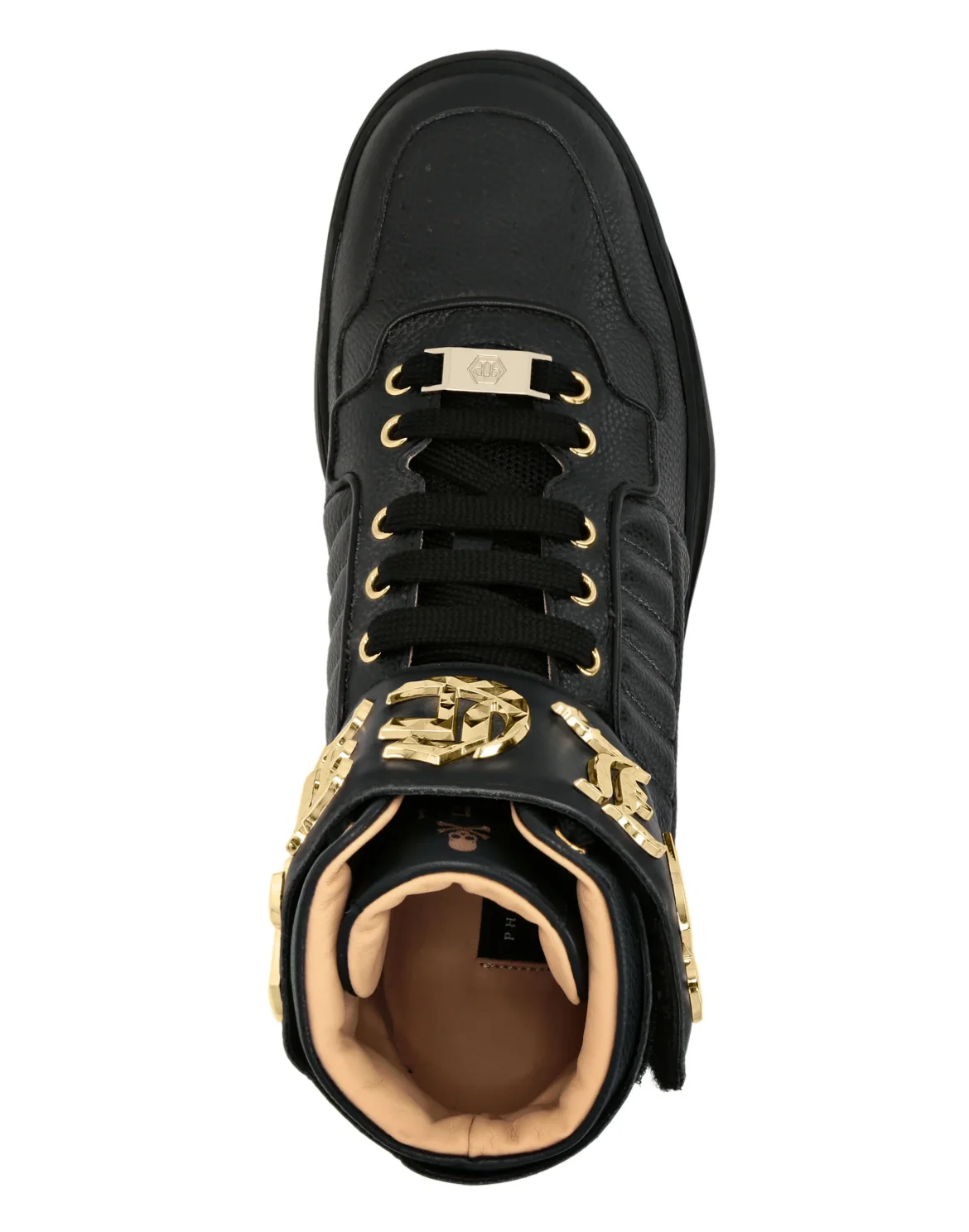 HI-TOP SNEAKERS GOTHIC PLEIN, цвет: Черный