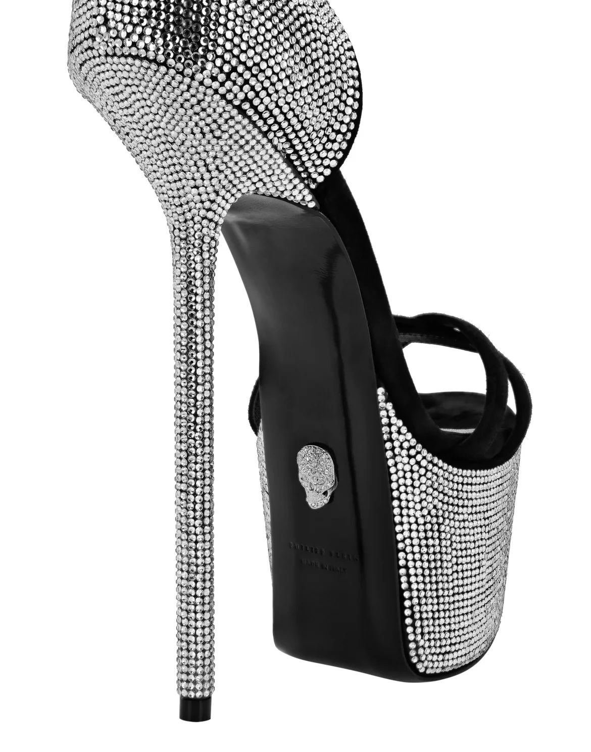 Crystal  Platform Sandals, цвет: Белый
