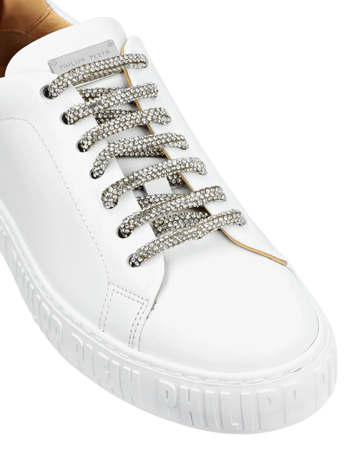 Lo-Top Sneakers Basic with Crystals, цвет: Белый