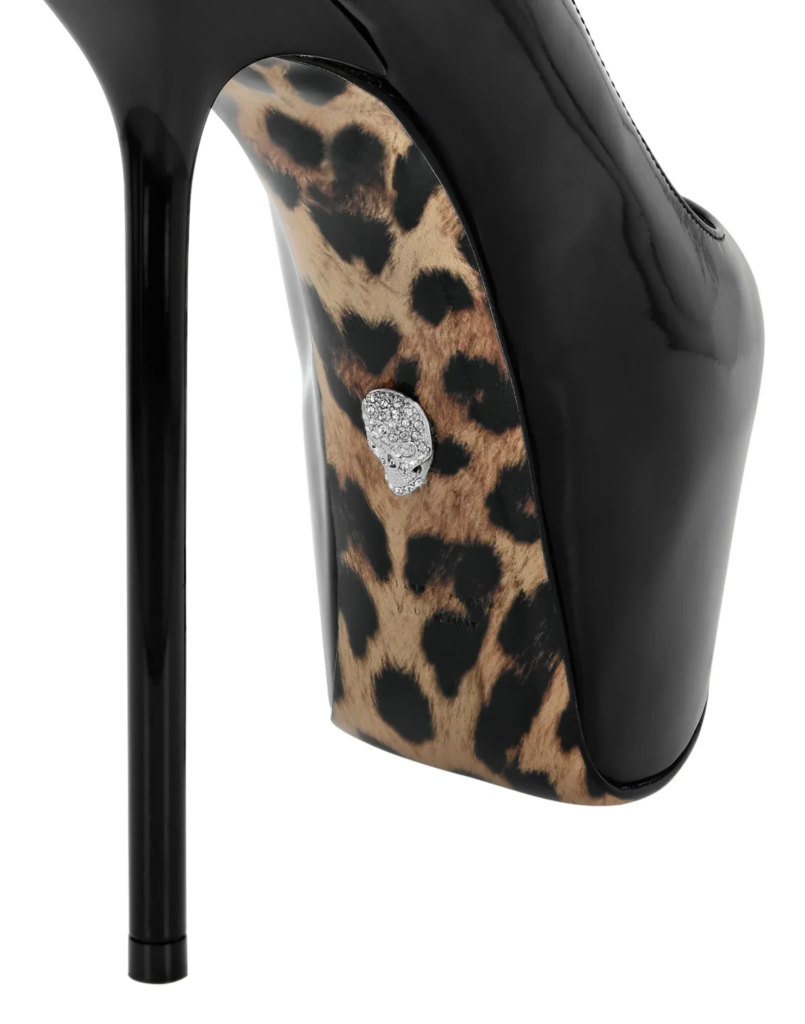 Patent Leather Platform Pumps, цвет: Черный