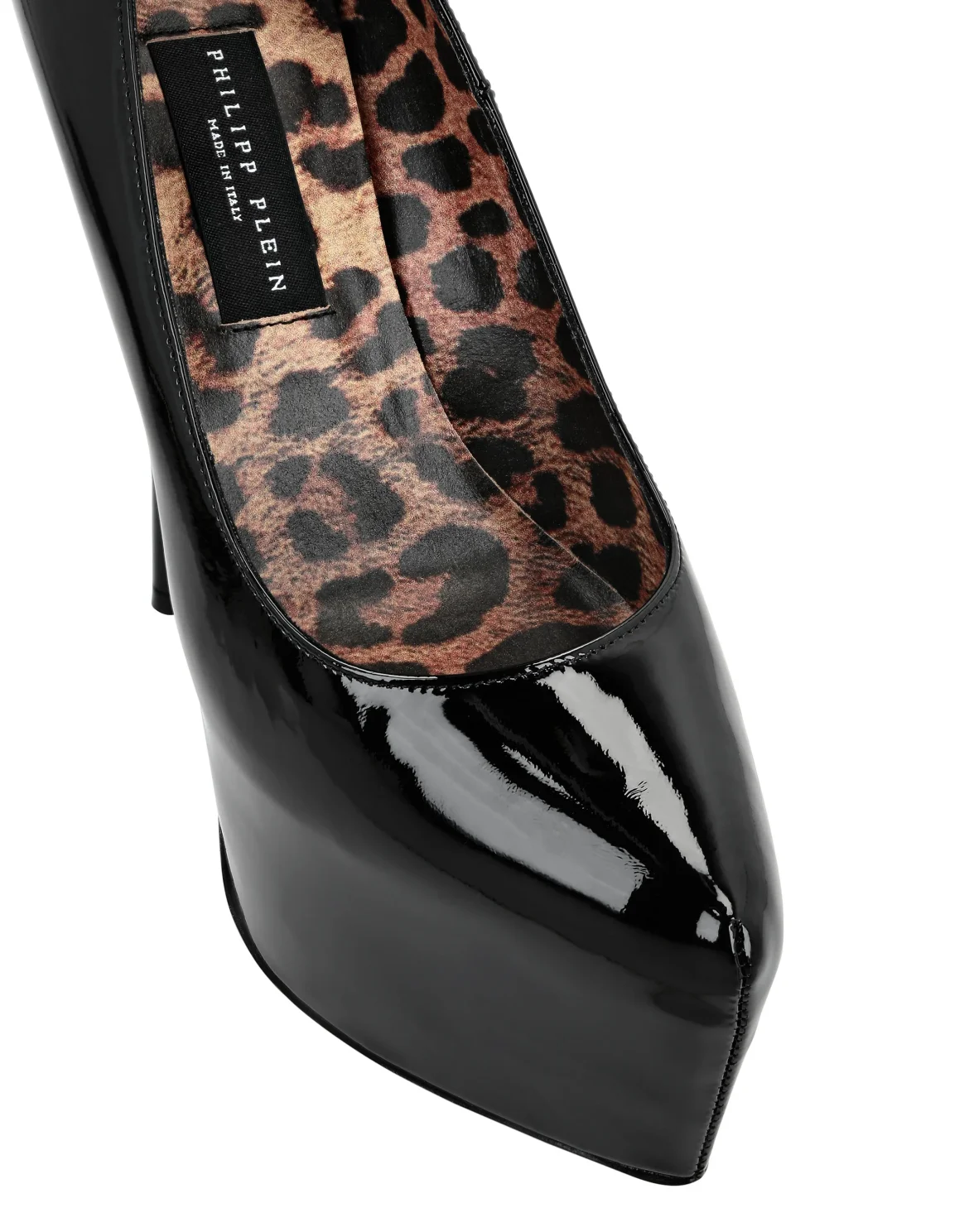 Patent Leather Platform Pumps, цвет: Черный