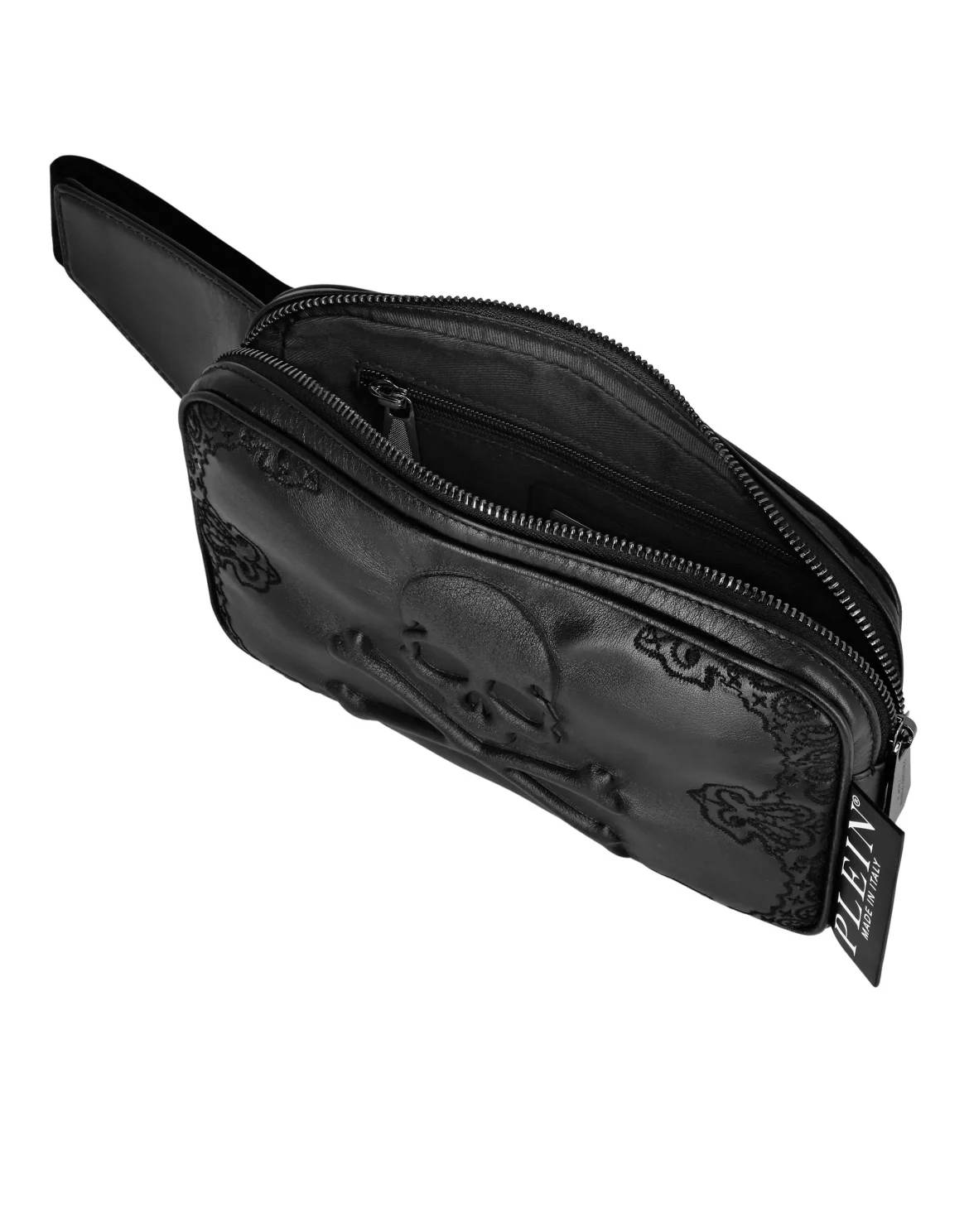 Embroidered Leather Fenny Pack Paisley, цвет: Черный