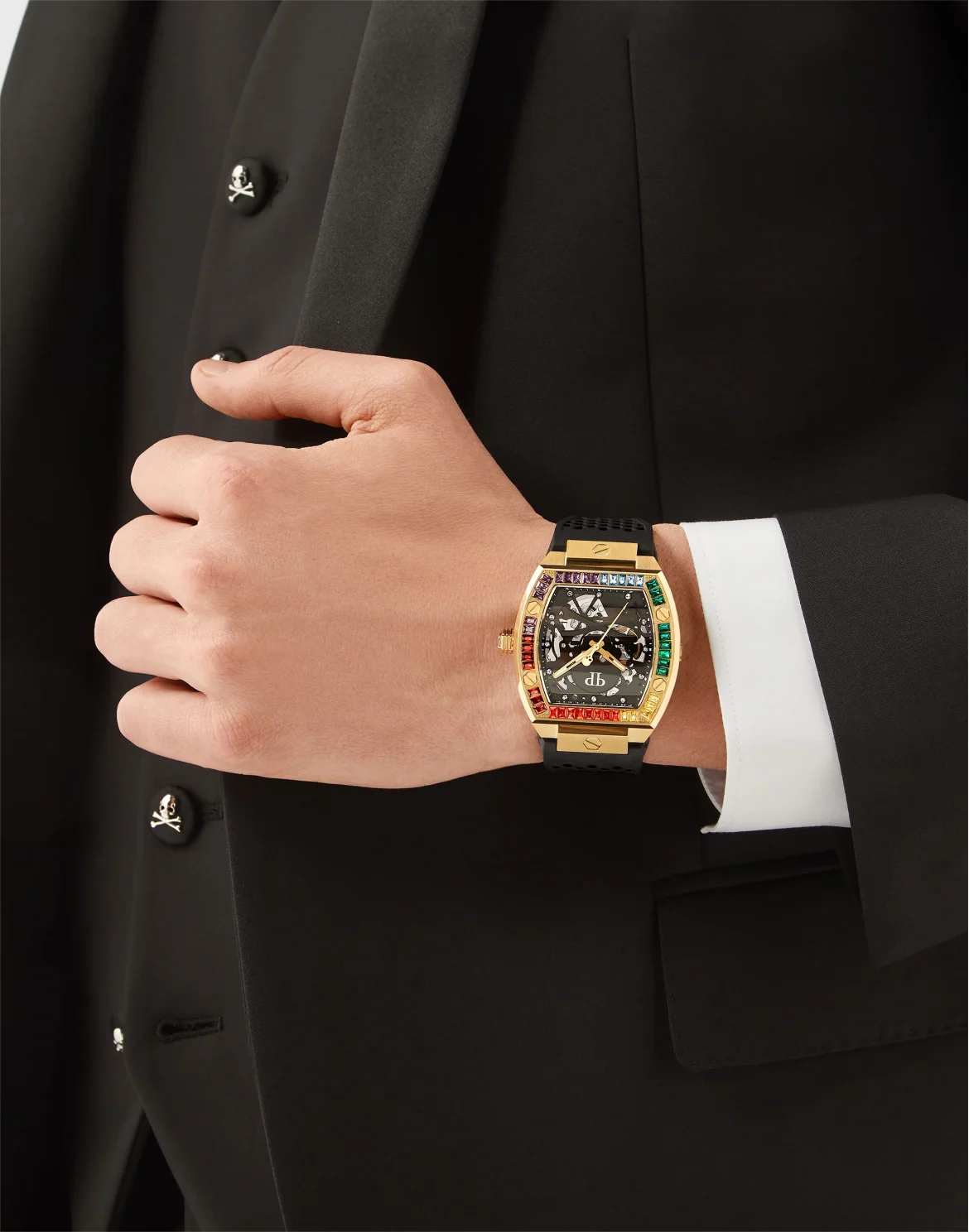 THE $KELETON WATCH, цвет: Черный