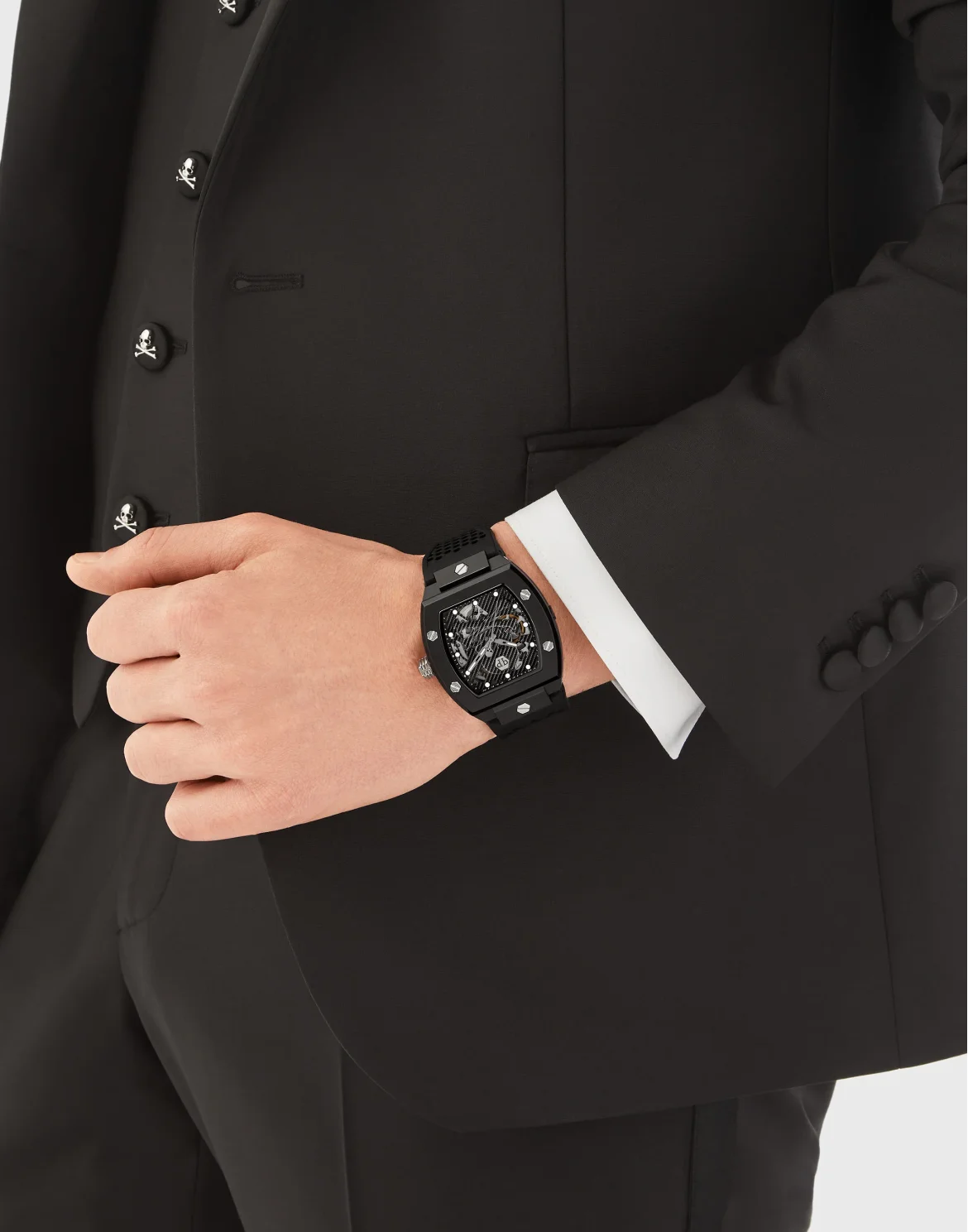 THE $KELETON ECOCERAMIC  WATCH, цвет: Черный