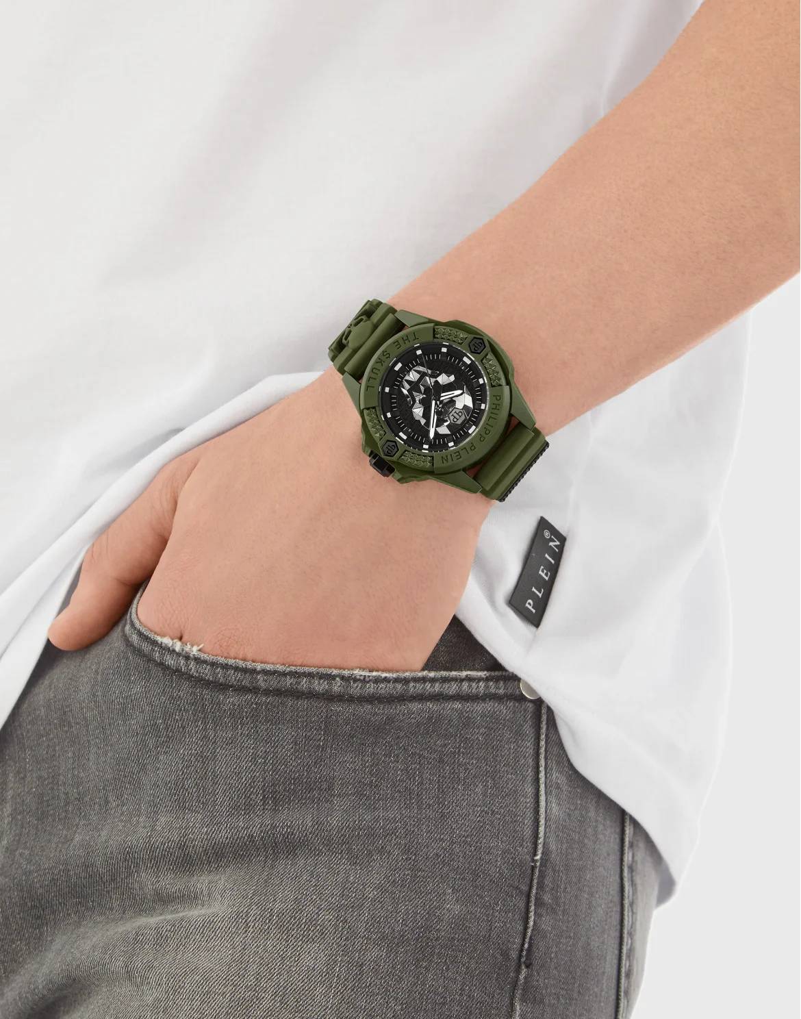 THE $KULL ECOCERAMIC WATCH, цвет: Зеленый