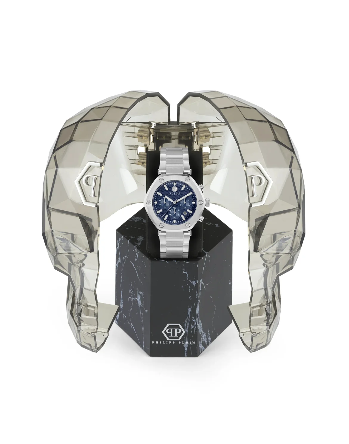 THE HEXAGON CHRONO WATCH, цвет: Серебристый