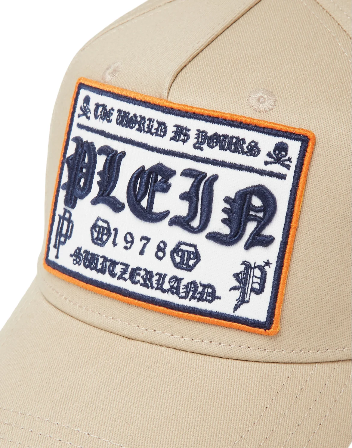 Baseball Cap Gothic Plein, цвет: Бежевый