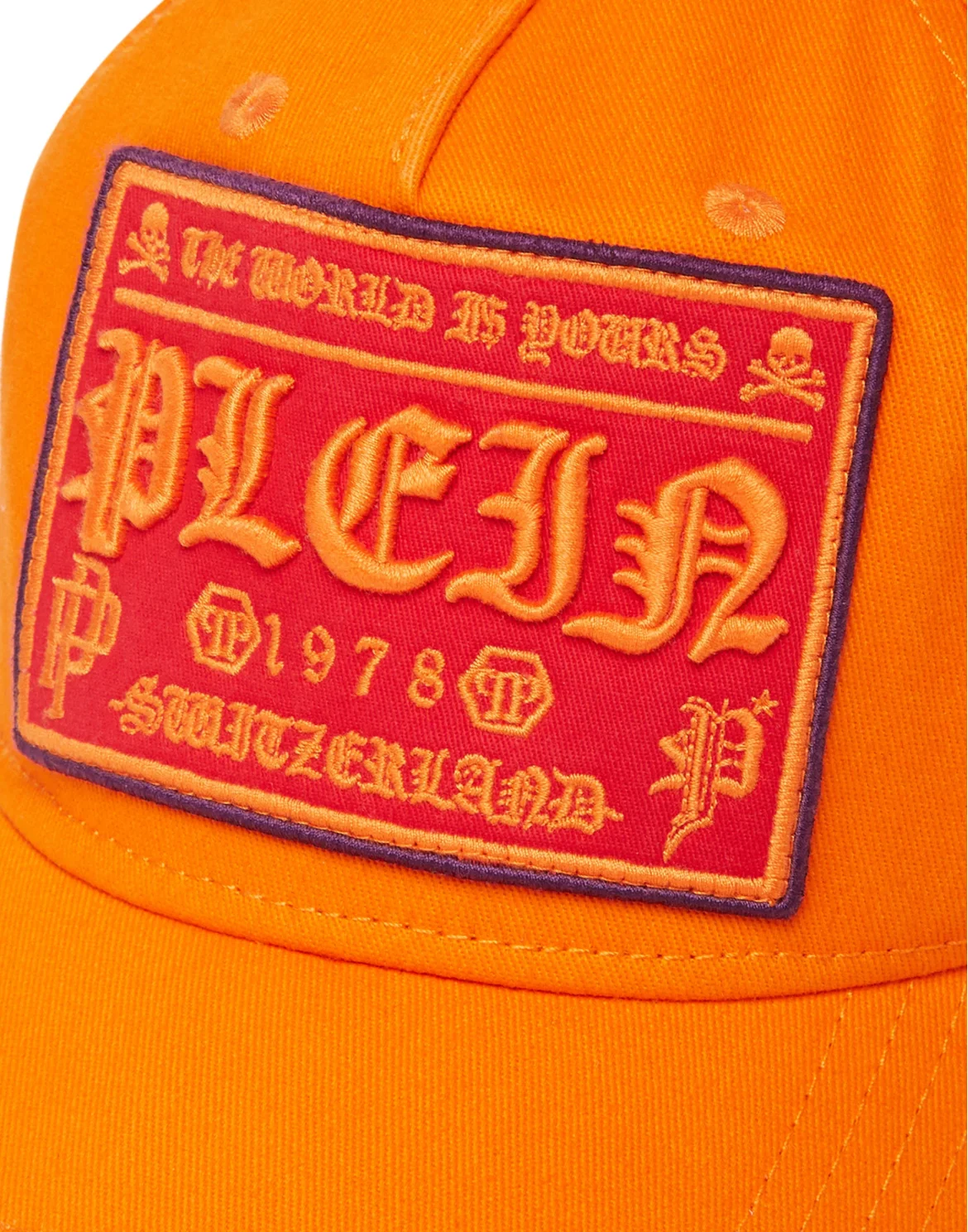 Baseball Cap Gothic Plein, цвет: Оранжевый