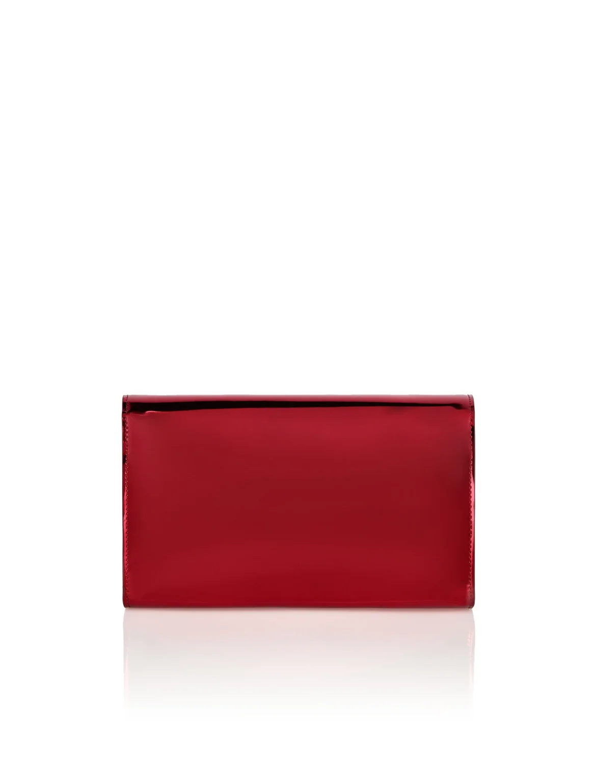 Mirror Leather Clutch, цвет: Красный