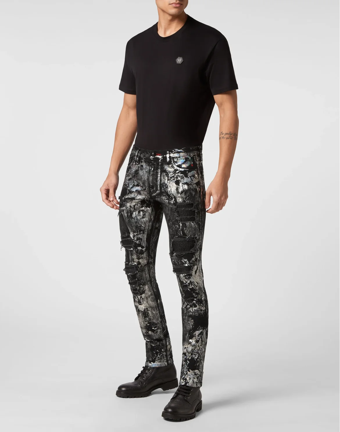 Denim Trousers Rock Star Fit, цвет: Черный