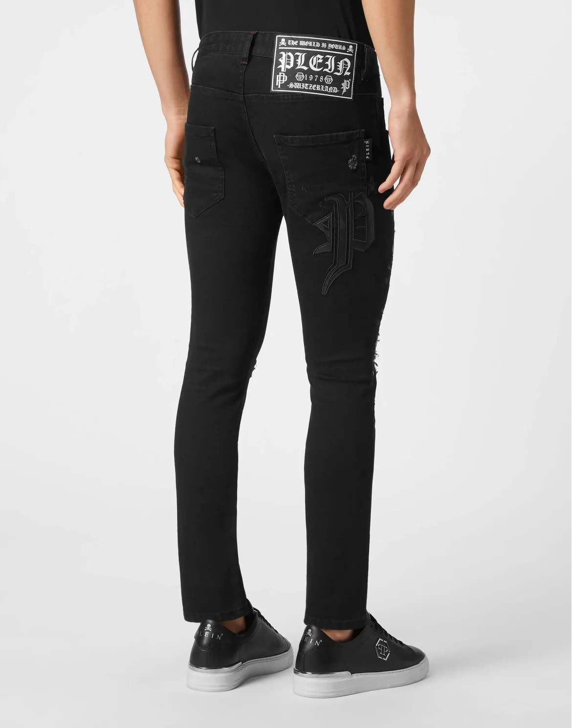 Denim Trousers Skinny Fit Skull&Bones, цвет: Черный
