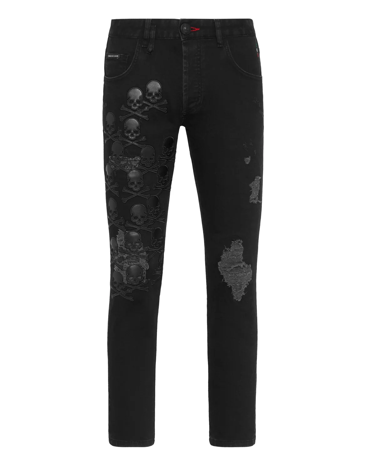 Denim Trousers Skinny Fit Skull&Bones, цвет: Черный